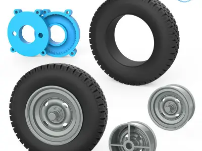 Vehicle Tire Mold 3D print model
