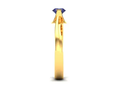 Women Solitaire Engagement Wedding Ring 3D print model