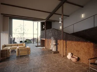 Le Corbusier Errazuris House 1930 3D model