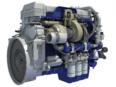 Volvo Powertrain D13 Engine 3D model