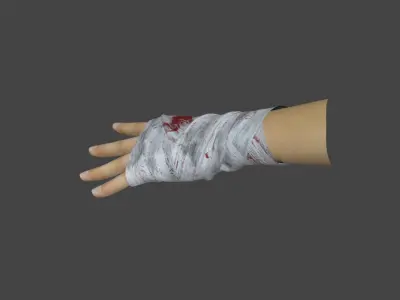 Arm Bandage Low-poly 3D model