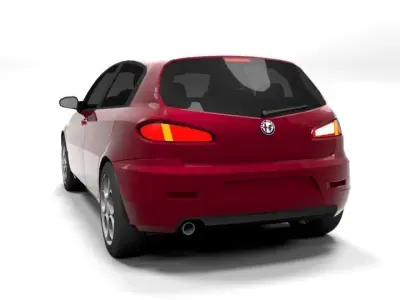 ALFA 147 5DOOR 2005 LOWPOLY Low-poly 3D model