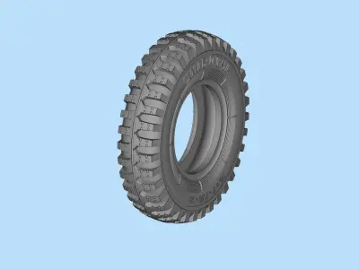 WWII German Kubel Wagen or Blitz Mold Rims Tires files 3D print model