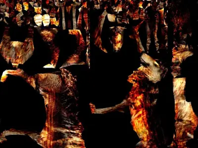 hunterWolf dog Low-poly 3D model