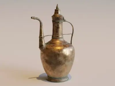 Old Ottoman Water Jug Low-poly 3D model