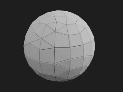 Hardsurface Pattern sphere Free 3D print model