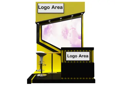 Booth Exhibition Stand a349b  3D model