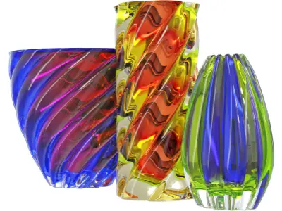 Vases Archimede Seguso Murano 3D model