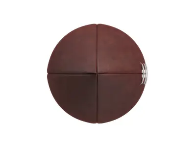 American Football Ball 3D model