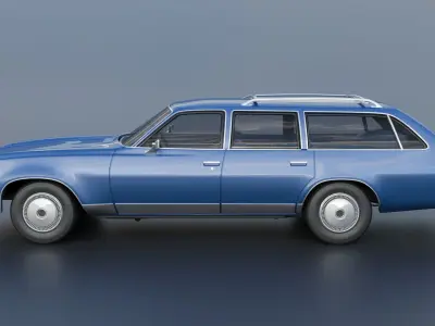 Chevrolet Chevelle Malibu Wagon 1974 3D print model