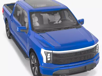 Electric Pickup Truck Light 3D model