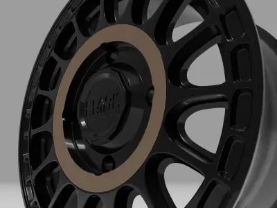 Black Rhino Sandstorm UTV High Detail Truck Rims 3D model