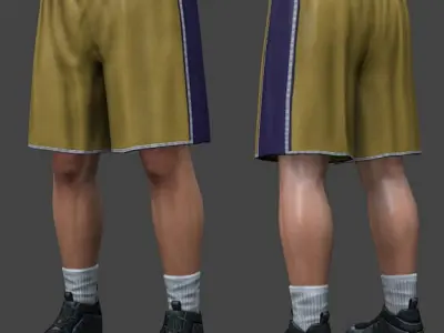 Basketball Player  V2 Low-poly 3D model