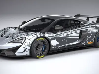 McLaren 620R 2020 3D model