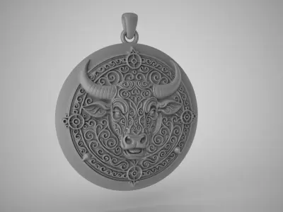 Toro Pendant 3D print model