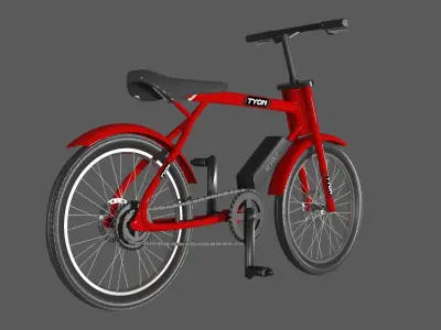 Tyon - A Futuristic Electric Bike Bicycle 3D model