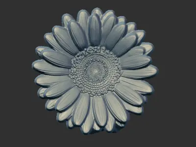 flower cnc model 5  3D print model