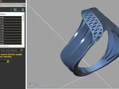 Fancy Womens Rings Plain Rings Ready STL 3DM Models Rings 3D print model 26