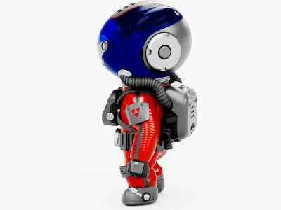 TOON ASTRONAUT K-3000 Rigged for Unreal Engine - Unity - MIXAMO  3D model