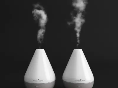Dewdrop Diffuser and Oils Young Living 3D model