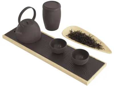 Chinese Tea Ceremony Set 3D model