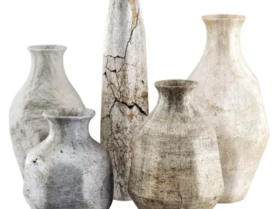 Vase decor Low-poly 3D model 3