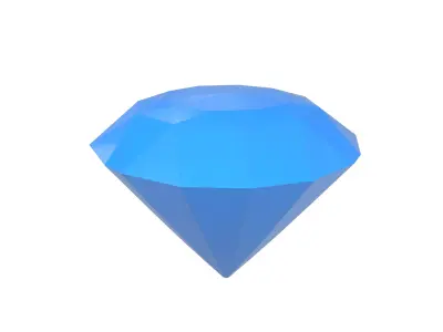 Diamond Icon v1 001 Low-poly 3D model