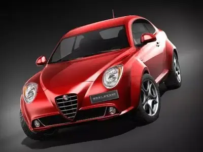 Alfa Romeo MiTo 2009 HiPoly 3D model