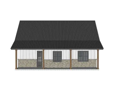 Barndominium House 07 -Archimple LLC 3D model