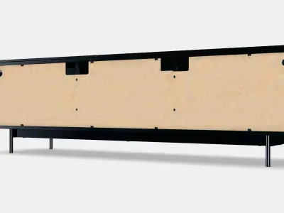 RANNAS TV bench with doors 3D model