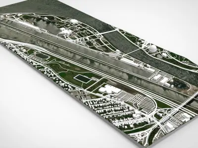 The Circuit Gilles Villeneuve Montreal Canada 3D model