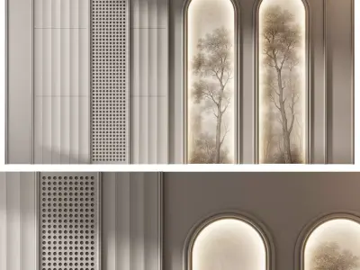 Decorative V61 Wall Panels 3D model