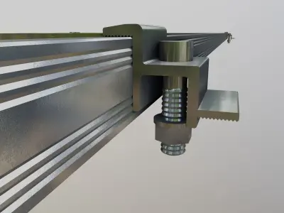 8-Solar Panel 160Wp 1480x670x30mm 3D model