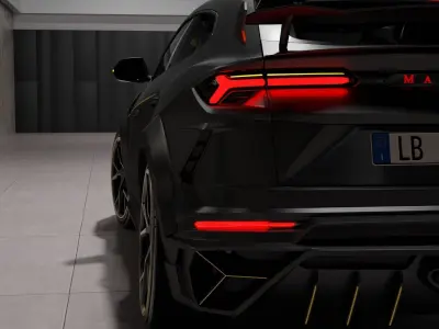 Modern Car Interior Studio Scene - Blender Environment 3D model