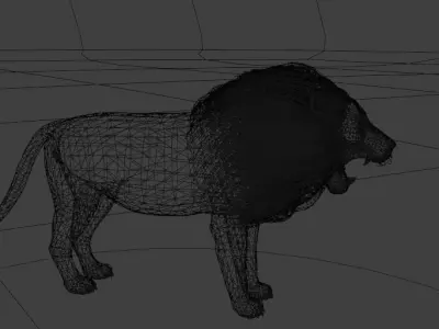 LION CAT LEOPAR BLACK WOLF  ANIMAL PACK 3D model