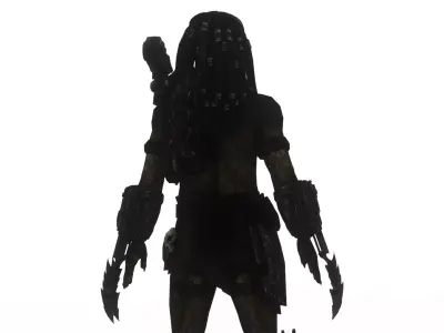 Predator Spartan Armored Sci Fi Warrior 3D Model Low-poly 3D model