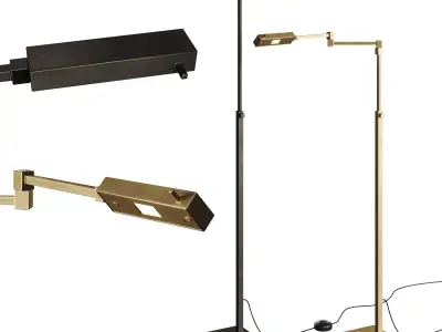 Zeta floor lamp 3D model