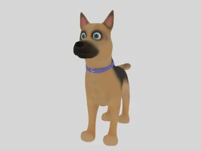 Cartoon Dog 3D model