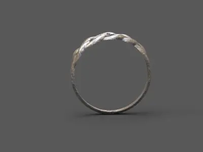 High-Quality 3D Ring Model Low-poly 3D model 4