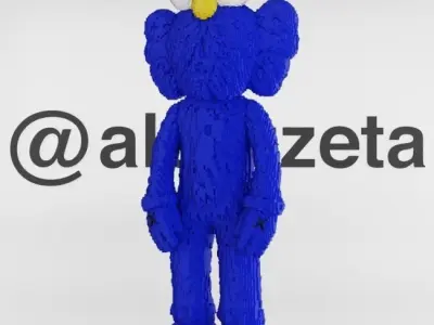 Kaws BFF 8 bits for Print 3D print model