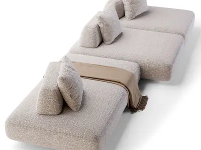 BOCA TOMMY Sofa Low-poly 3D model