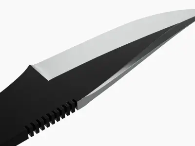 Knife throwing 04 3D model