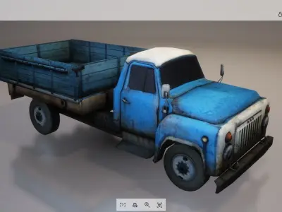 Vehicle - Truck 02 Low-poly 3D model