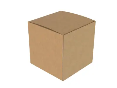 Cardboard boxes Collection Low-poly 3D model