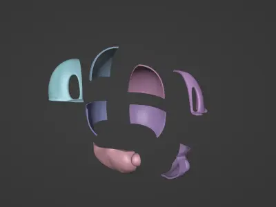 Evil Mickey Mouse Helmet  3D print model