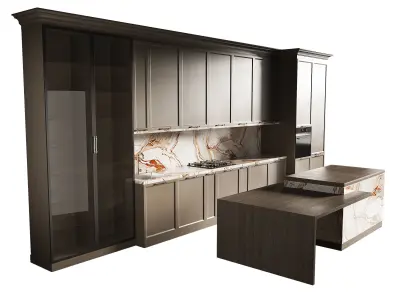 Modern kitchen 15 3D model