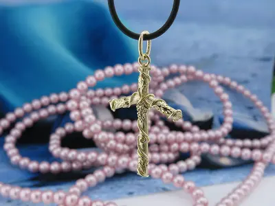 Luxury Georgian Cross 3D Print Model 3D print model