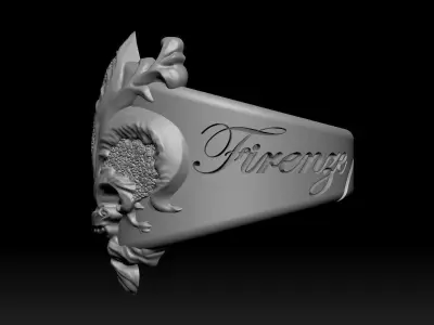 Lily of Florence Ring  3D print model