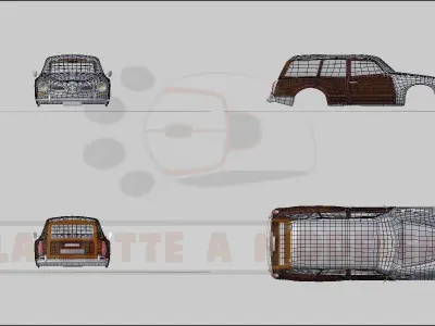 Volkswagen Karmann Squareback LPAM 3D model