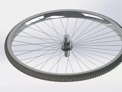 Bicycle wheel 3D model